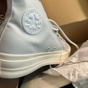 Converse Light Blue High Tops
